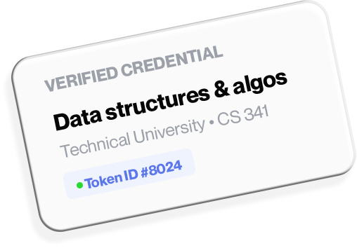 CampusCred Digital Certificate Card