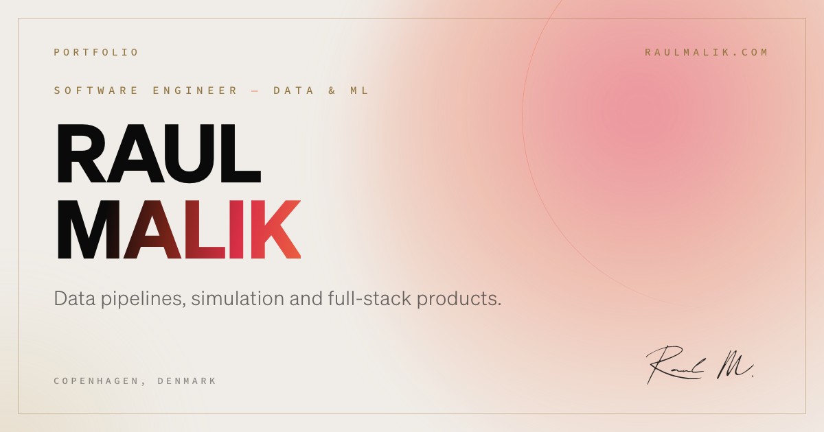 Raul Malik | Software Engineer